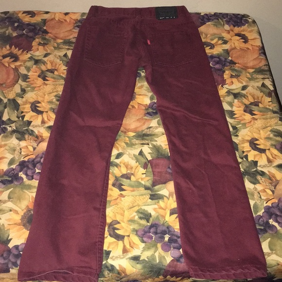 Levi’s 511 TM slim burgundy jeans - Picture 4 of 5